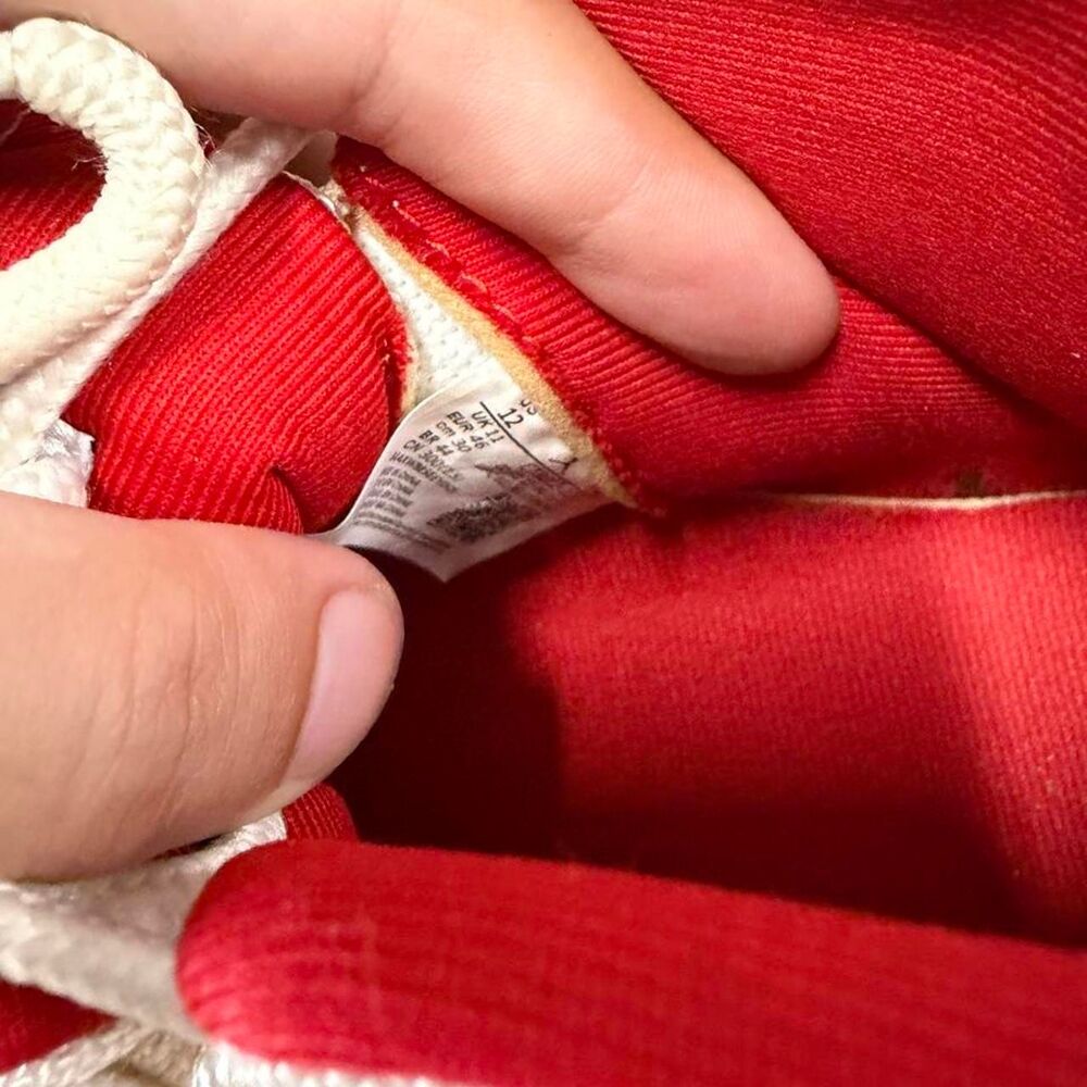 Jordan Men's Red and White Trainers - Picture 5 of 7